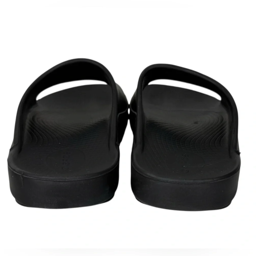 OOFOS OOahh Slides Womens US 9 Mens US 7 Recovery Footwear Sandals Black